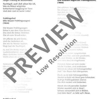 Die schönen Augen der Frühlingsnacht - Score and Parts