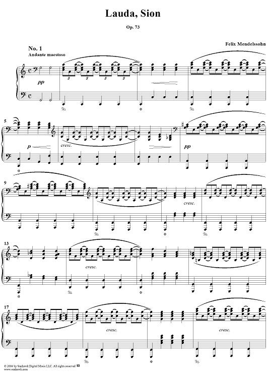 Lauda Sion, Op. 73