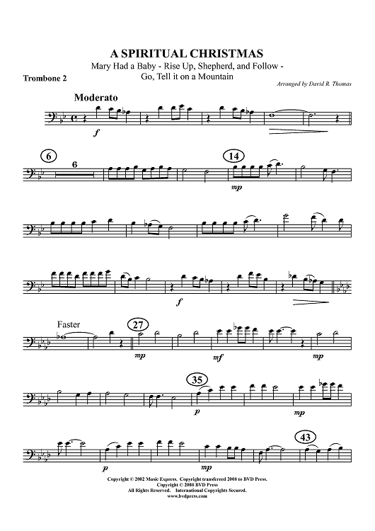 A Spiritual Christmas - Trombone 2