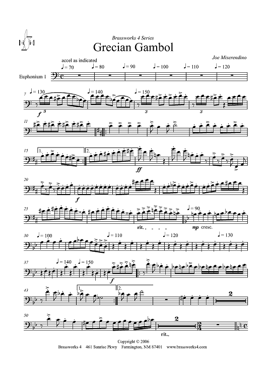 Grecian Gambol - Euphonium 1 BC