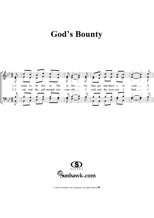 God's Bounty
