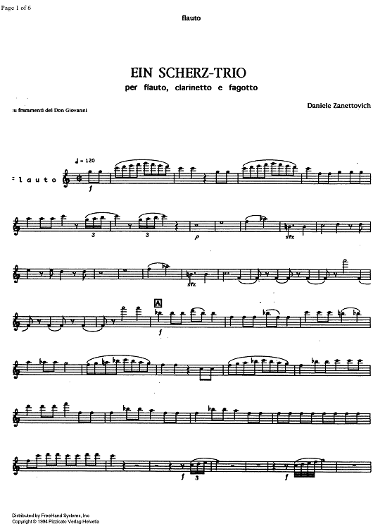Ein Scherz-Trio - Flute