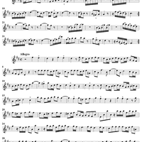 Quartet in D major - Flute 2/Violin 2