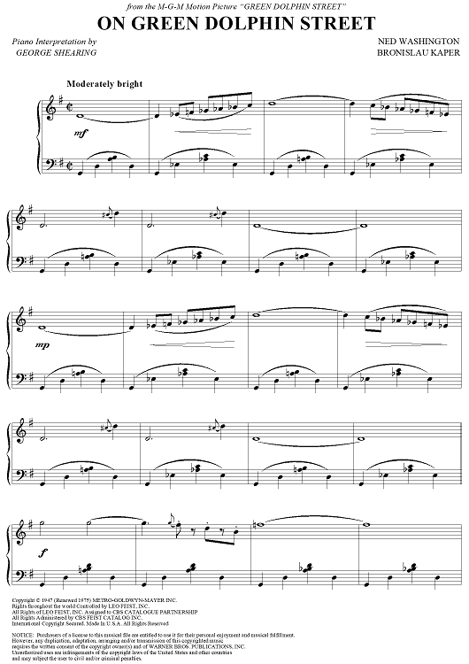 On Green Dolphin Street