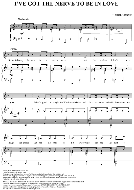 I've Got the Nerve to Be in Love