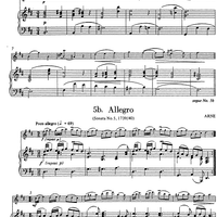 Andante and Allegro from Sonata No. 5 - Score