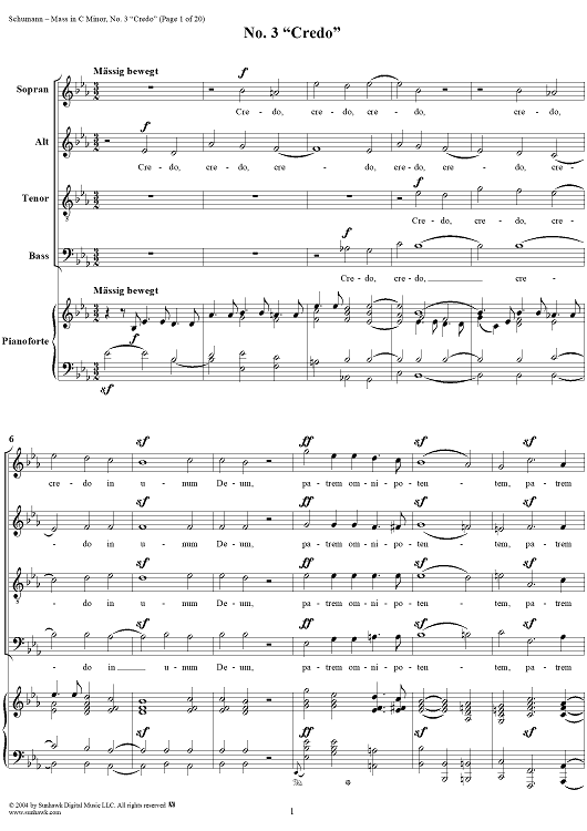 Mass in C Minor, Op. 147: No. 3, Credo