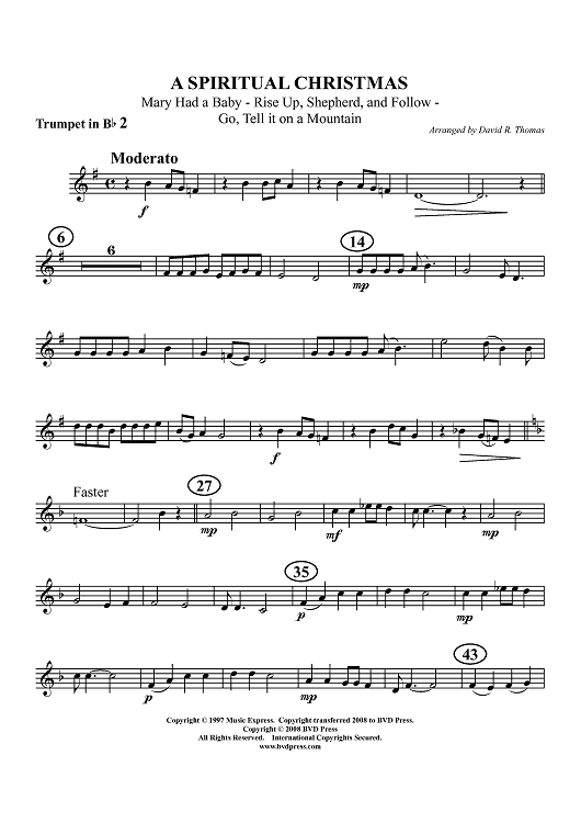 A Spiritual Christmas - Trumpet 2