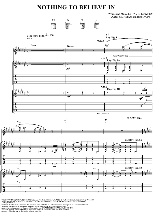 Nothing to Believe In