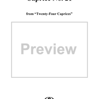 Caprice No. 21 from "Twenty-Four Caprices"