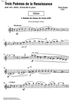 Trois Poèmes de la Renaissance - Violin