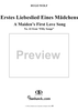 Mörike Lieder, No. 42 - Erstes Liebeslied Eines Mädchens