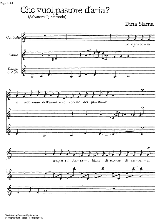 Che vuoi, pastore d'aria?