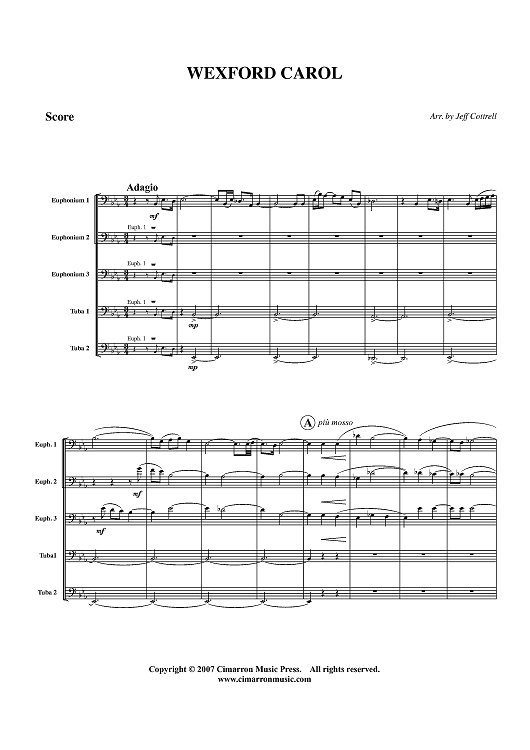 Wexford Carol - Score