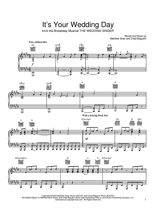 It's Your Wedding Day