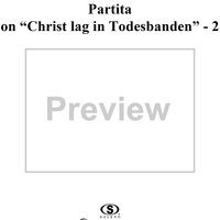 Partita on "Christ lag in Todesbanden" - 2