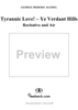 Tyrannic Love!  (Recitative)