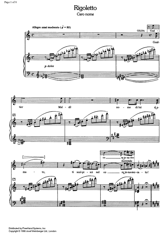 Caro nome from Rigoletto
