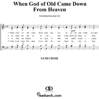 When God of Old Came Down From Heaven