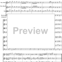 Music for the Royal Fireworks, No. 2: Bourree - Score