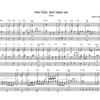 Herr Gott, dich loben wir BWV 725