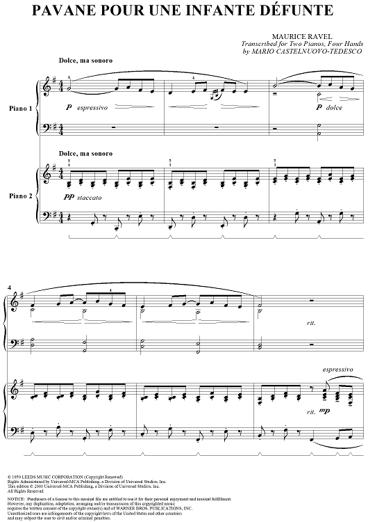 Pavane Pour Une Infante Défunte