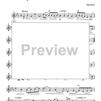 Nobody Knows the Trouble I've Seen - Part 2 Flute, Oboe or Violin