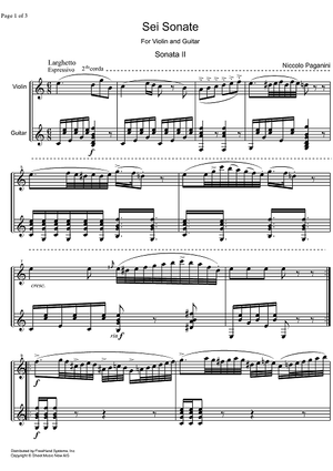 Sonata C Major Op. 2 No. 2 - Score