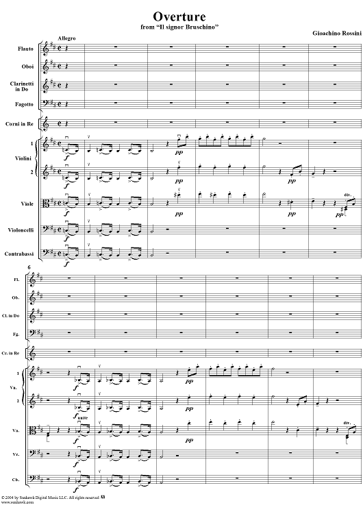 Overture to "Il signor Bruschino"