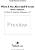 Six Songs from 'A Shropshire Lad', No. 2, When I Was One-and-Twenty