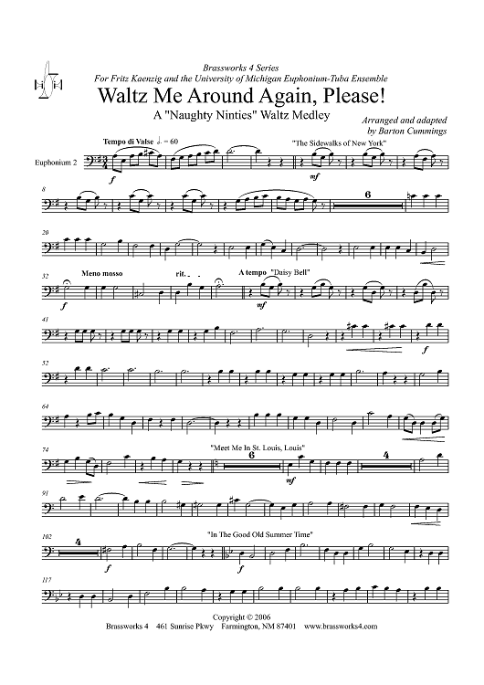 Waltz Me Around Again, Please! - Euphonium 2 BC