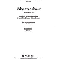Valse avec choeur - Choral Score