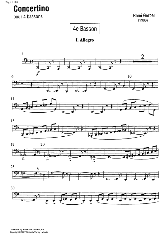 Concertino - Bassoon 4