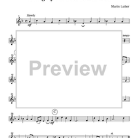 A Mighty Fortress Is Our God - Part 2 Flute, Oboe or Violin