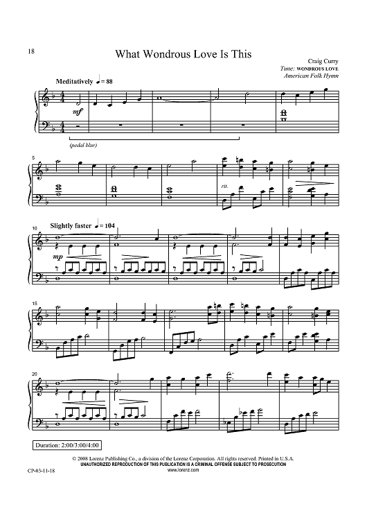 What Wondrous Love Is This