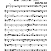 Allelujah from Exultate Jubilate - Violin 2 (for Viola)