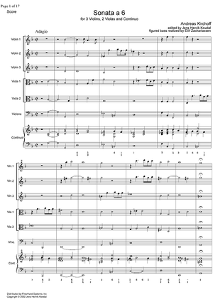Sonata a 6 - Score