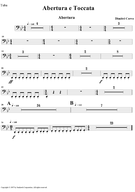 Abertura e Toccata - Tuba