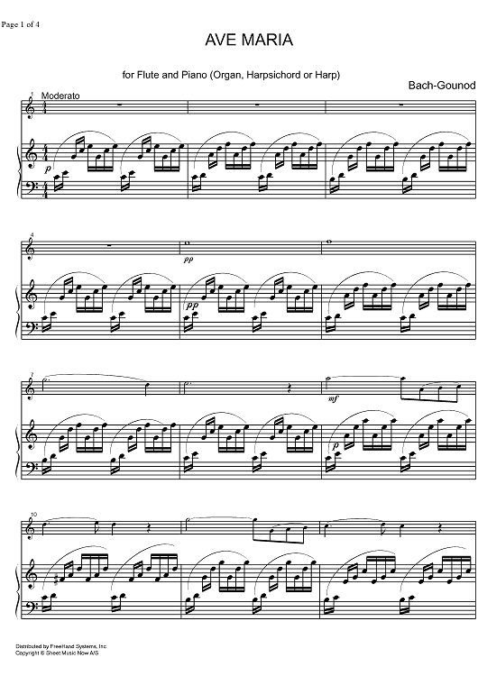 Ave Maria - Score