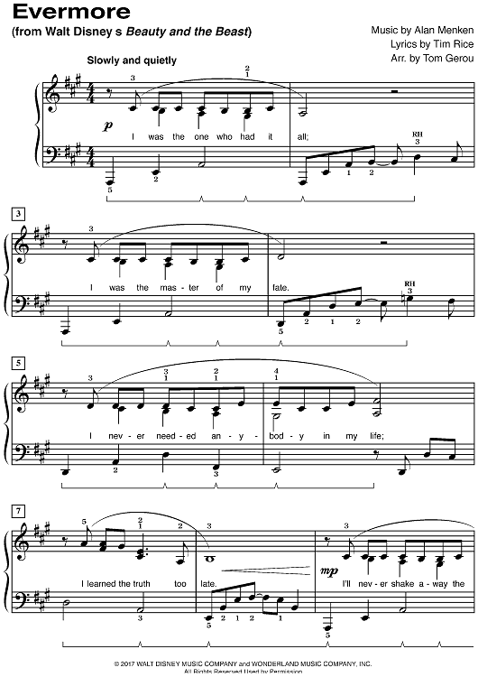 Evermore (from Walt Disney's "Beauty and the Beast")