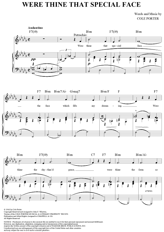 Were Thine That Special Face