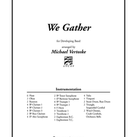 We Gather - Score
