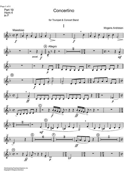 Concertino - Horn in F 4