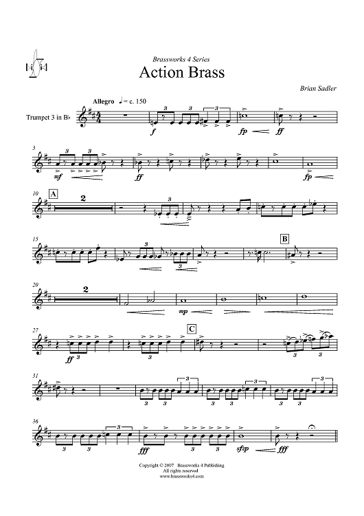 Action Brass - Trumpet 3 in B-flat