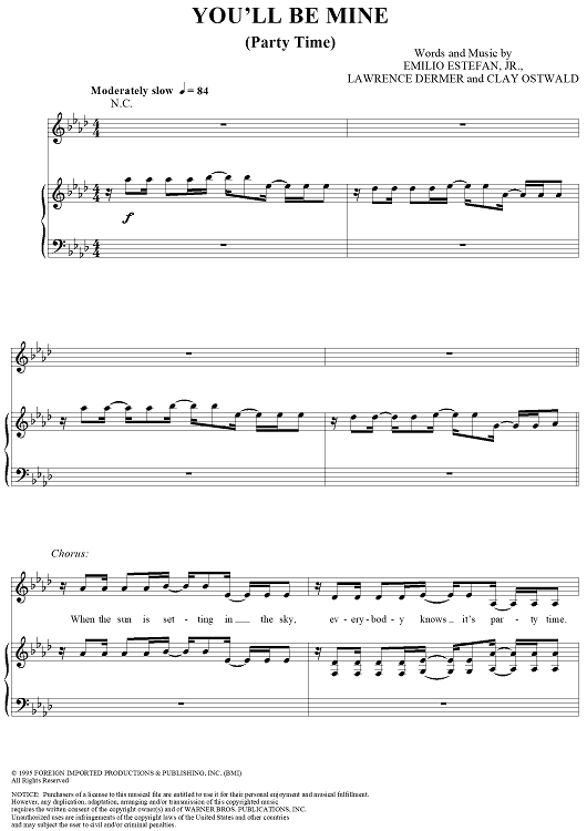 You'll Be Mine (Party Time)