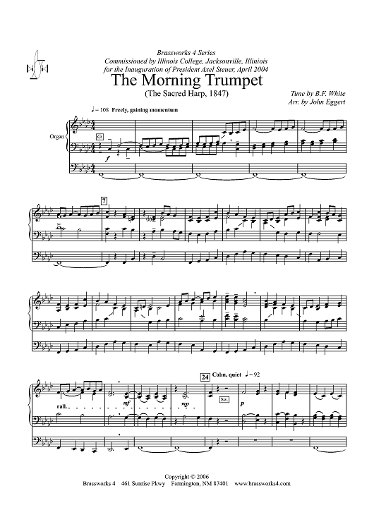The Morning Trumpet - Organ