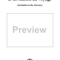 L'Invitation au voyage, Invitation to the Journey