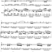 Piano Trio in C Major, Op. 4, No. 3 - Piano Score