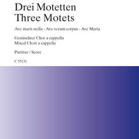 Three Motets - Choral Score