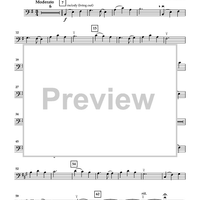 Cello Song for Cello Quintet or Cello Quartet with Bass - Cello 4